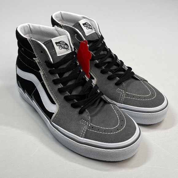 Vans Other - NEW! VANS BLACK & GRAY SUEDE LIGHTNING BOLT SK8-HI SHOES! MENS 8.5! casual